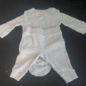 Garanimals Gray Ribbed 2-Piece Baby Matching Set
